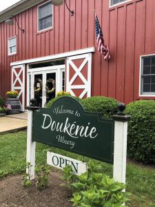 Wine and Cheese event at Doukenie Winery.